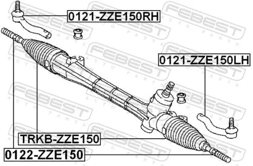 FEBEST Bellow, steering (TRKB-ZZE150)