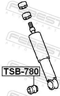 FEBEST Spacer Bush, shock absorber (TSB-780)