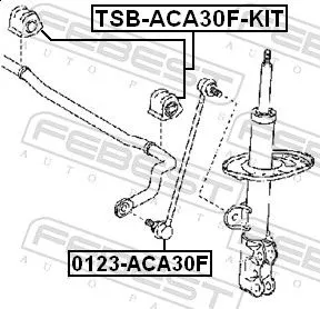 FEBEST Repair Kit, stabiliser bush (TSB-ACA30F-KIT)