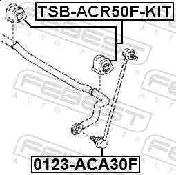 FEBEST Repair Kit, stabiliser bush (TSB-ACR50F-KIT)