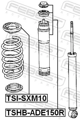 FEBEST Protective Cap/Bellow, shock absorber (TSHB-ADE150R)
