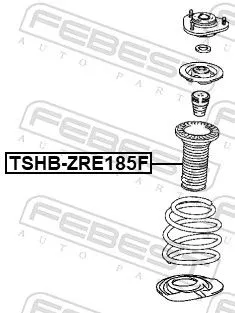 FEBEST Protective Cap/Bellow, shock absorber (TSHB-NRE185F)