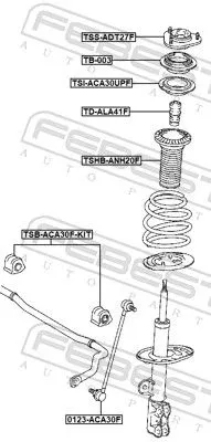 FEBEST Spring Seat (TSI-ACA30UPF)
