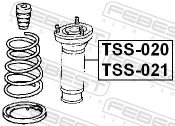 FEBEST Suspension Strut Support Mount (TSS-020)