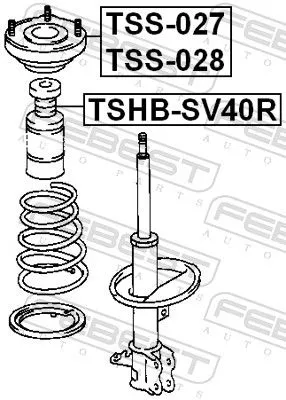 FEBEST Suspension Strut Support Mount (TSS-028)