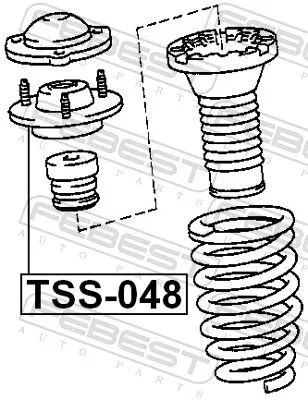 FEBEST Suspension Strut Support Mount (TSS-048)