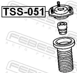 FEBEST Suspension Strut Support Mount (TSS-051)