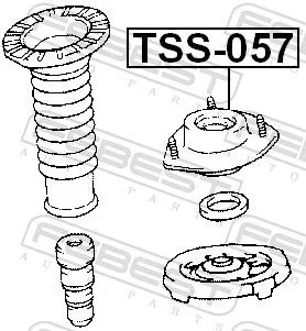 FEBEST Suspension Strut Support Mount (TSS-057)