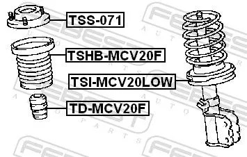 FEBEST Suspension Strut Support Mount (TSS-071)