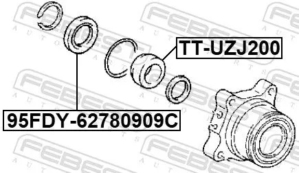 FEBEST Wheel Bearing (TT-UZJ200)