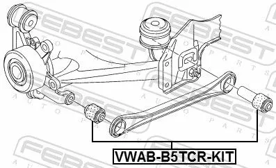 FEBEST Repair Kit, control arm (VWAB-B5TCR-KIT)