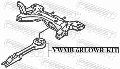 FEBEST Mounting, engine (VWMB-6RLOWR-KIT)