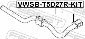 FEBEST Repair Kit, stabiliser bush (VWSB-T5D27R-KIT)