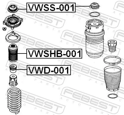 FEBEST Suspension Strut Support Mount (VWSS-001)