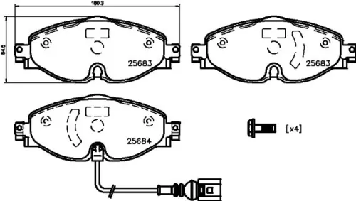 Brake Pad Set, disc brake