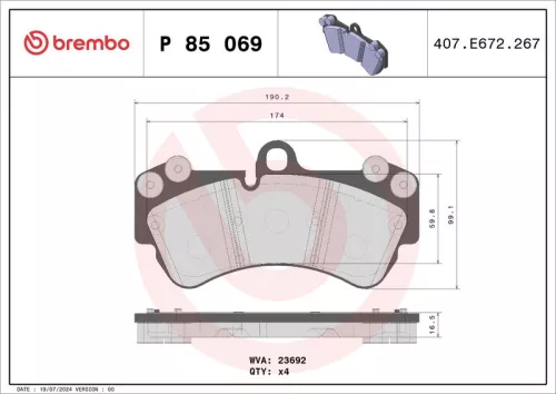 Brake Pad Set, disc brake