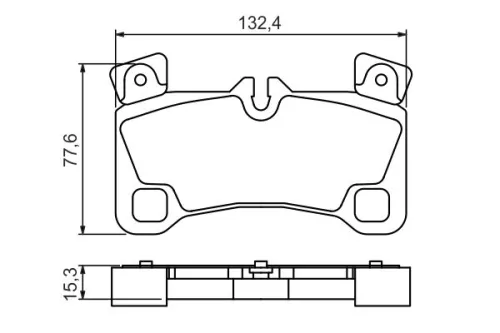 BOSCH Brake Pad Set, disc brake (0986494205)