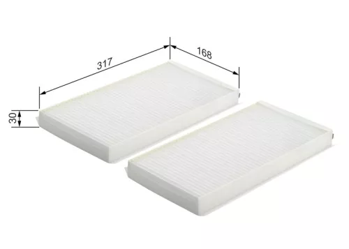 BOSCH Filter, cabin air (1987432102)