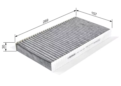BOSCH Filter, cabin air (1987432535)