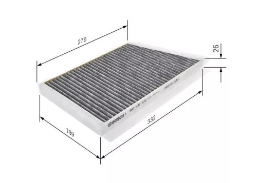 BOSCH Filter, cabin air (1 987 432 570)