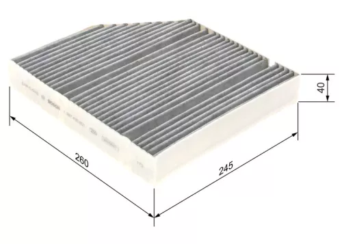 BOSCH Filter, cabin air (1987435601)
