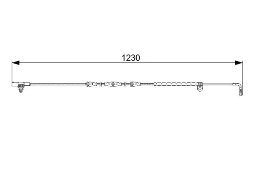 BOSCH Warning Contact, brake pad wear (1 987 473 022)