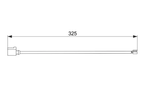 BOSCH Warning Contact, brake pad wear (1 987 474 567)