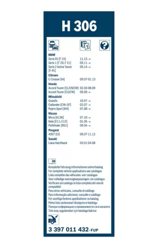 BOSCH Wiper Blade (3397011432)