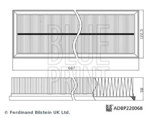 BLUE PRINT Air Filter (ADBP220068)