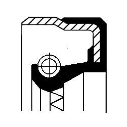 CORTECO Shaft Seal, wheel hub (01033874B)