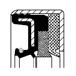 CORTECO Shaft Seal, differential (12001894B)