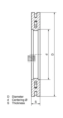 DT Spare Parts Brake Disc (2.40551SP)