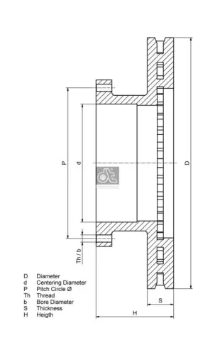 DT Spare Parts Brake Disc (4.62217)