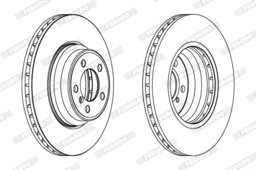FERODO Brake Disc (DDF1245C-1)