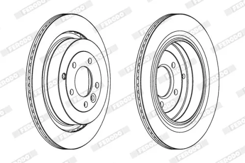 FERODO Brake Disc (DDF1433C-1)