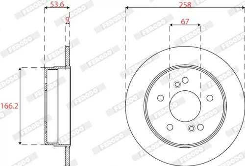 FERODO Brake Disc (DDF539)