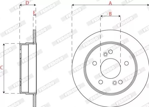 FERODO Brake Disc (DDF539)