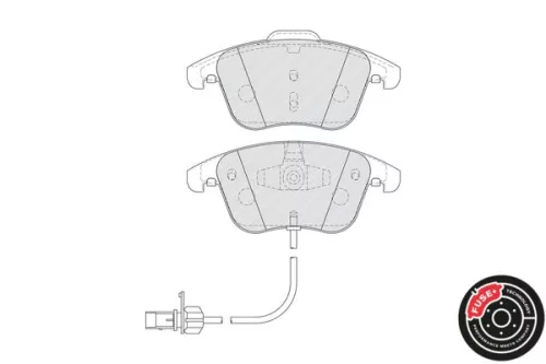 FERODO Brake Pad Set, disc brake (FDB4045)