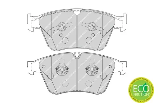 FERODO Brake Pad Set, disc brake (FDB4346)
