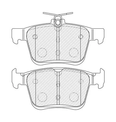 FERODO Brake Pad Set, disc brake (FDB4434)