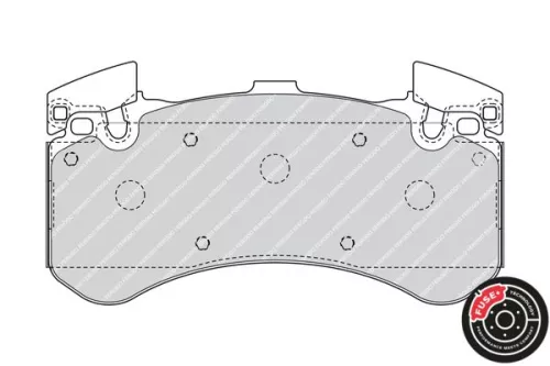 FERODO Brake Pad Set, disc brake (FDB4468)