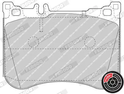 FERODO Brake Pad Set, disc brake (FDB4800)