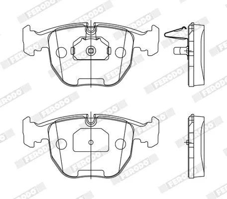 FERODO Brake Pad Set, disc brake (FDB997)