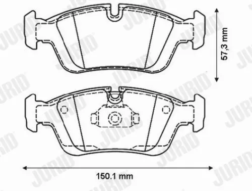 JURID Brake Pad Set, disc brake (571959JC)