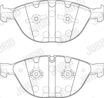 JURID Brake Pad Set, disc brake (573150JC)