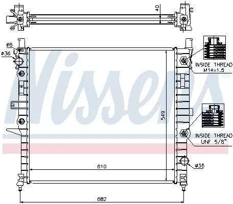 NISSENS Radiator, engine cooling (62788A)