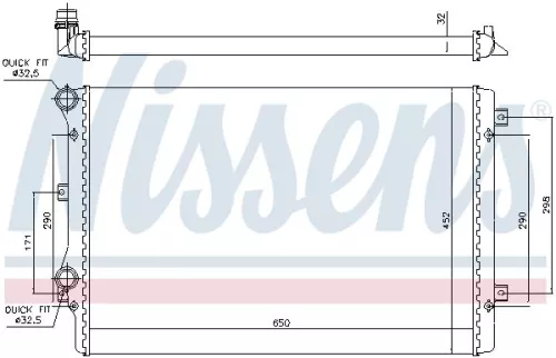 NISSENS Radiator, engine cooling (65279A)