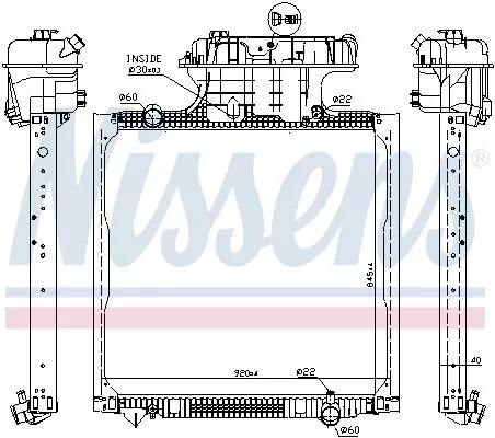 NISSENS Radiator, engine cooling (67225)