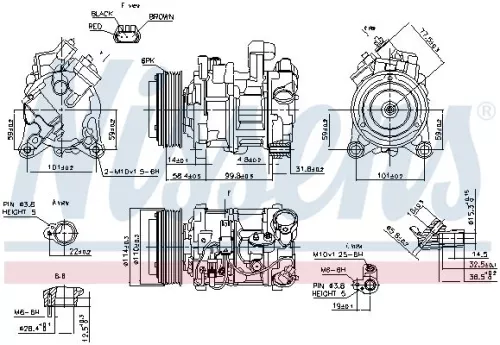 NISSENS Compressor, air conditioning (89585)