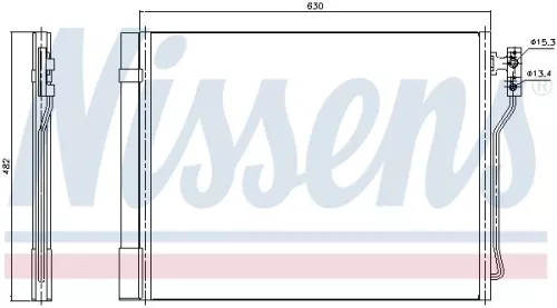 NISSENS Condenser, air conditioning (940370)